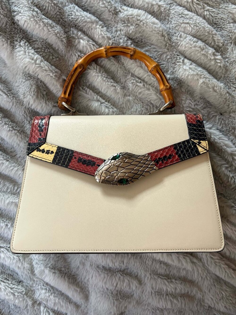 Gucci Lilith Bamboo Top Handle Bag